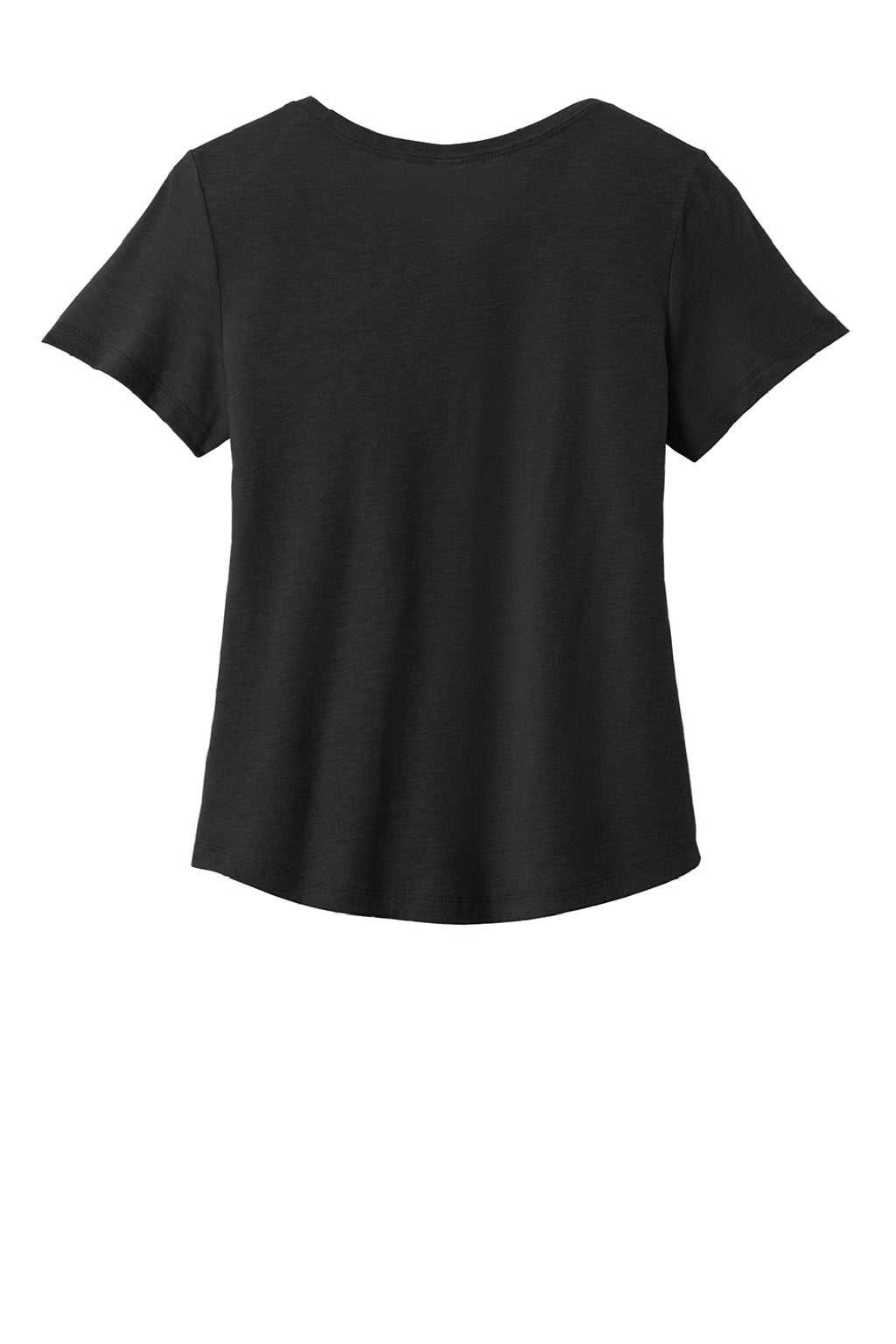 Womens Short Sleeve Scoop Neck T Shirt - Deep Black - NEW