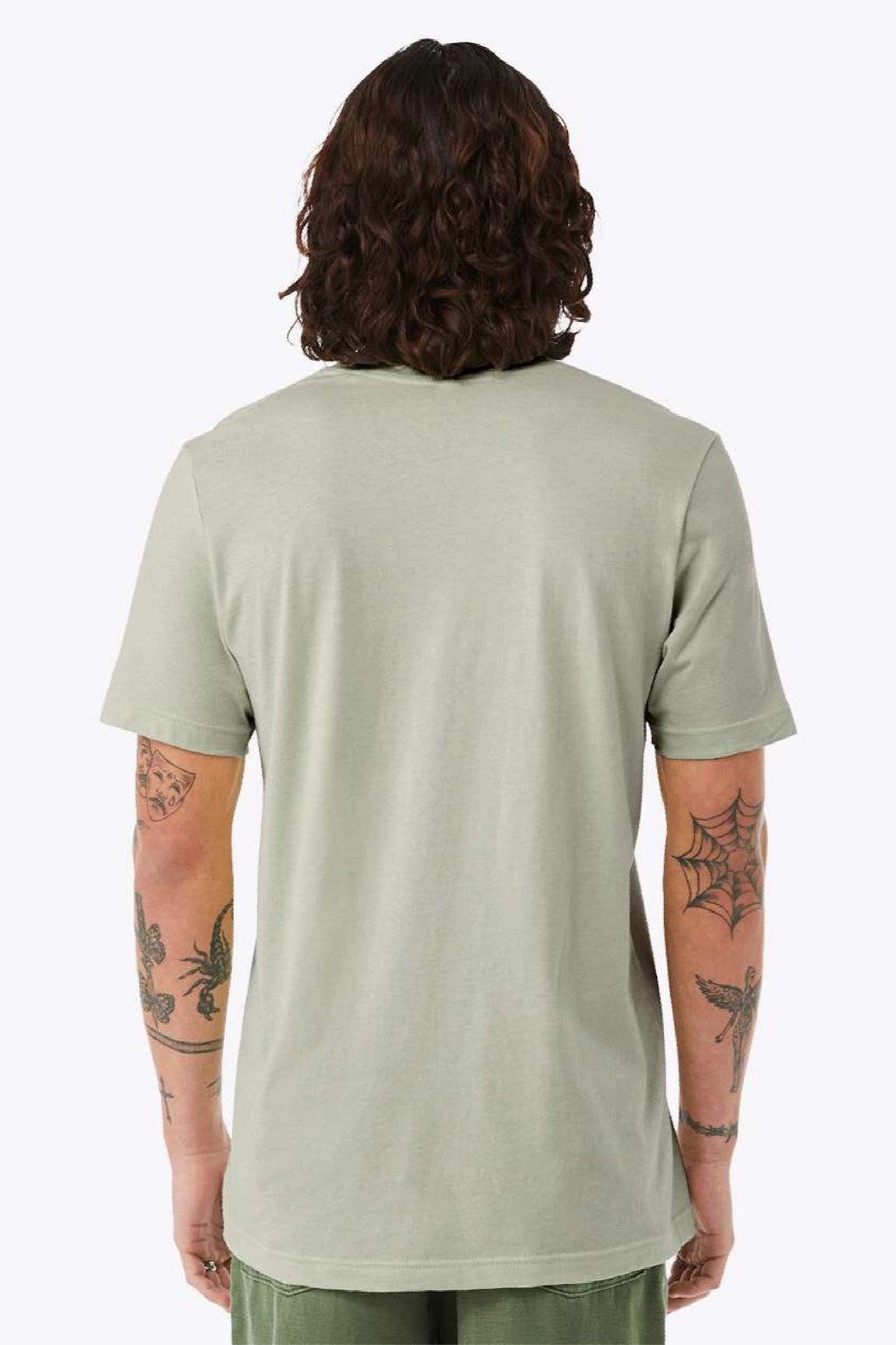 Mens Jersey Short Sleeve Crewneck T-Shirt - Thyme Green - NEW