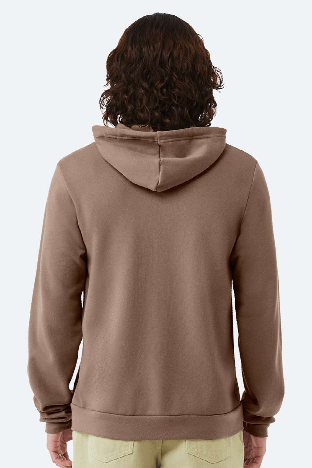 Mens Fleece Full Zip Hooded Sweatshirt Hoodie w/ Pockets - Vintage Brown - NEW