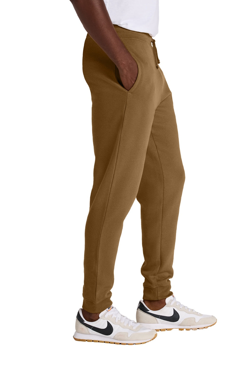 Mens V.I.T. Fleece Jogger Sweatpants w/ Pockets - Duck Brown - NEW