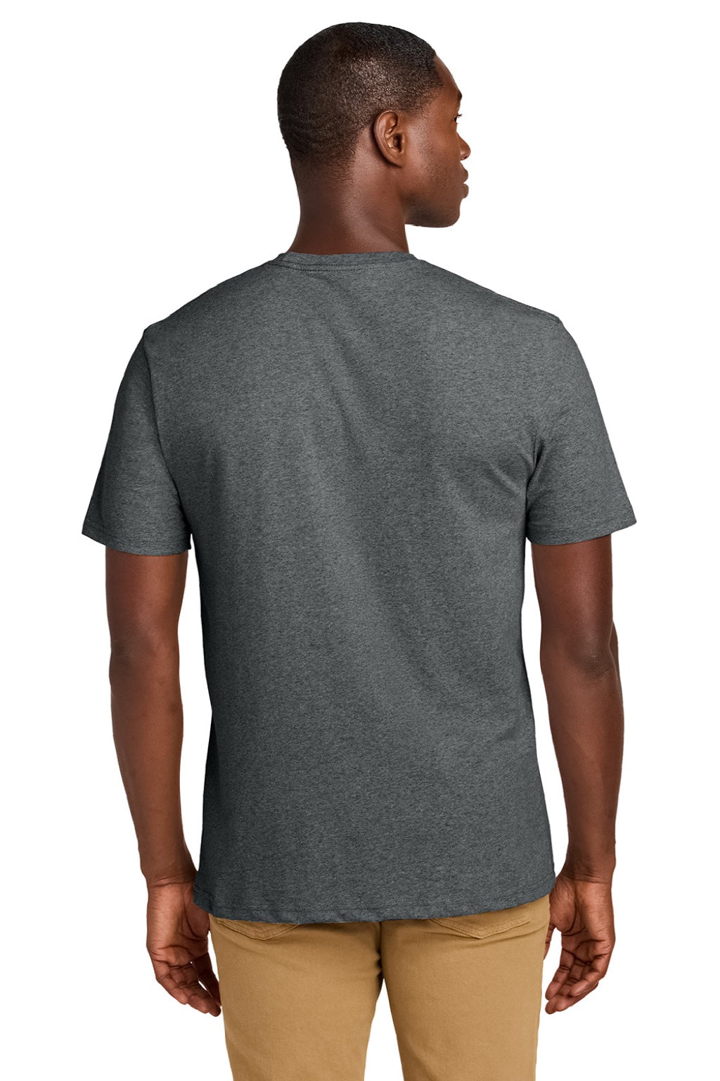 Mens Re-Tee Short Sleeve Crewneck T-Shirt - Heather Deep Grey - NEW