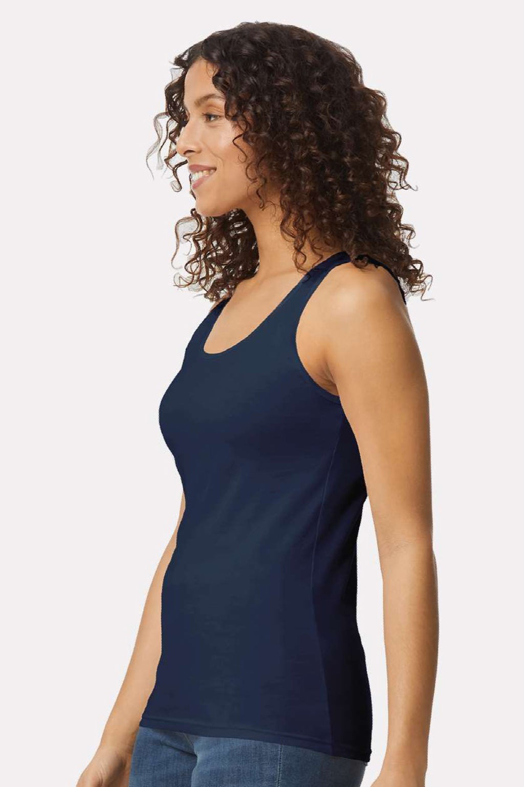 Womens Softstyle Tank Top - Navy Blue - NEW