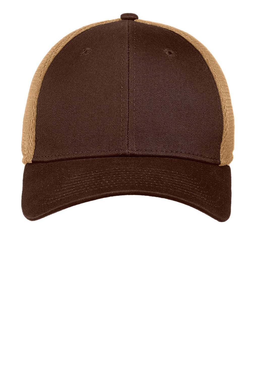 New Era Hats Mens Stretch Fit Hat - Chocolate Brown/Khaki - NEW