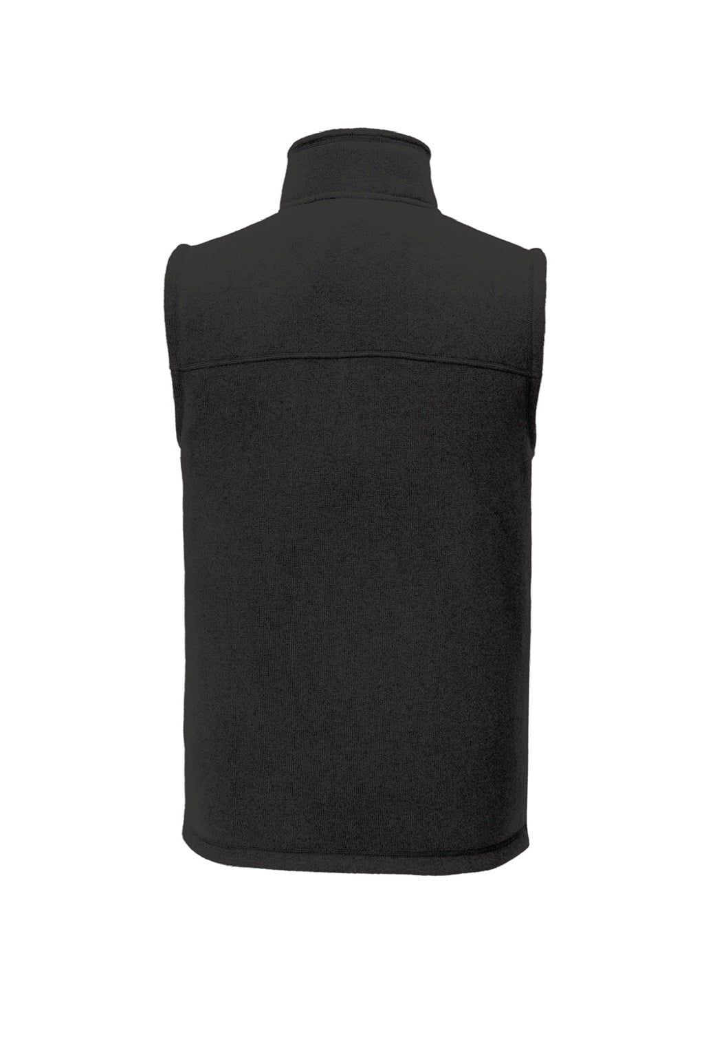 Mens Sweater Fleece Full Zip Vest - Heather Black - COMING SOON