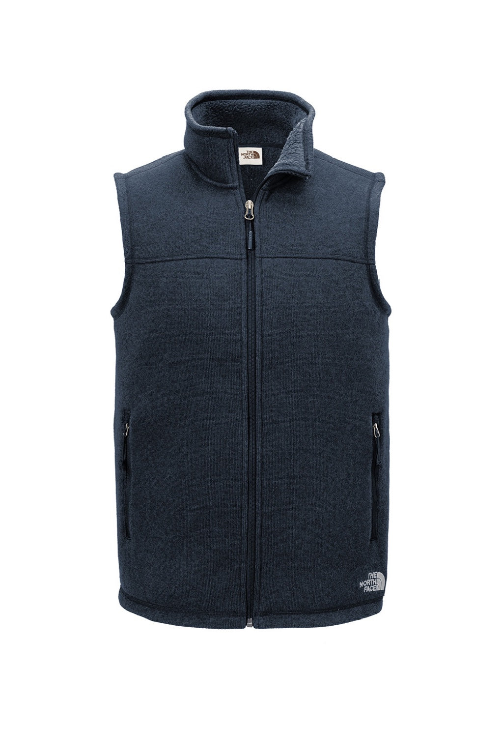 Mens Sweater Fleece Full Zip Vest - Heather Urban Navy Blue - COMING SOON