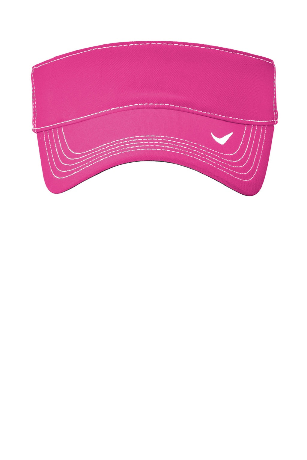 Hats Mens Dri-Fit Moisture Wicking Swoosh Adjustable Visor - Vivid Pink - NEW