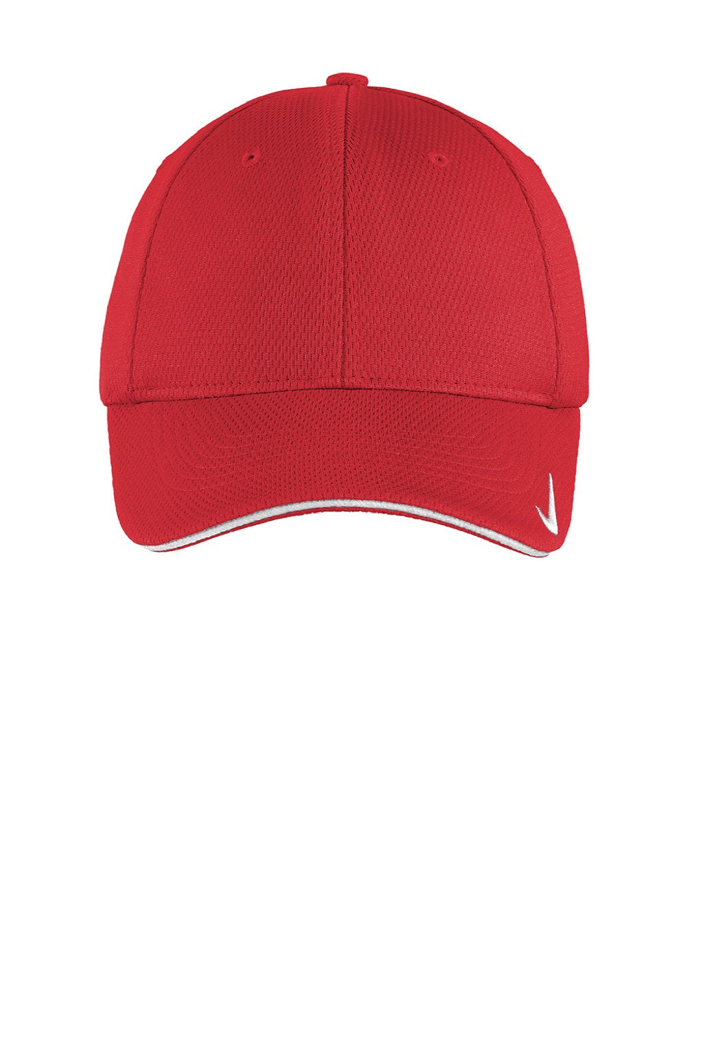 Hats Mens Dri-Fit Moisture Wicking Stretch Fit Hat - University Red/White - NEW