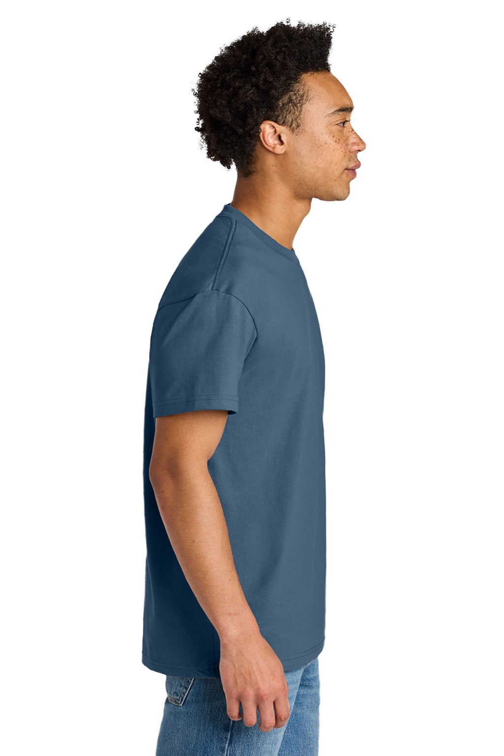 Mens Short Sleeve Crewneck T-Shirt - Blue Jean - COMING SOON