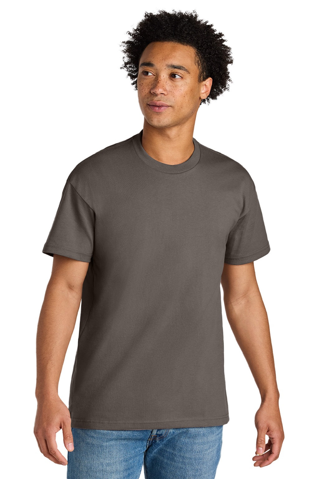 Mens Short Sleeve Crewneck T-Shirt - Shiitake Grey - COMING SOON