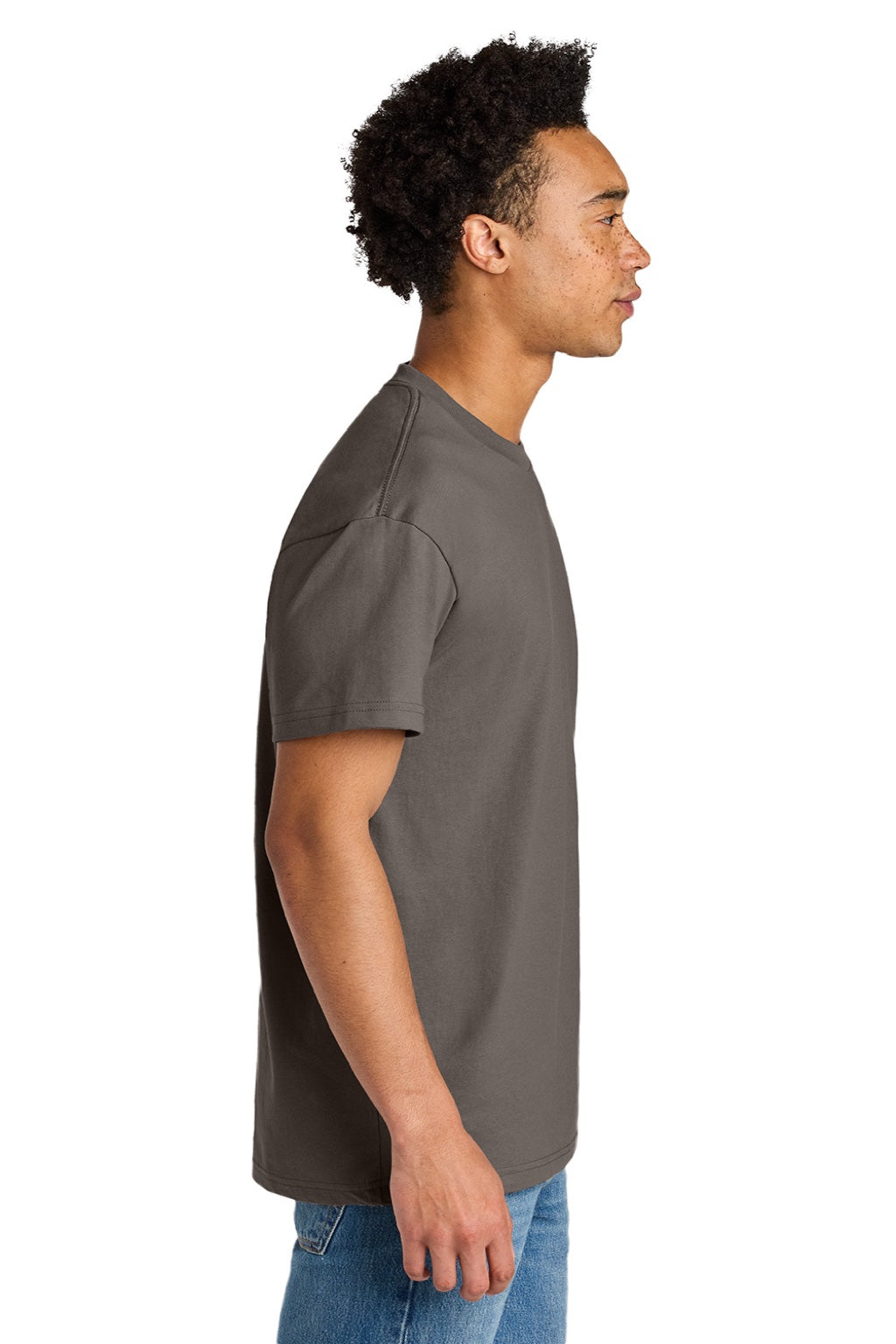 Mens Short Sleeve Crewneck T-Shirt - Shiitake Grey - COMING SOON