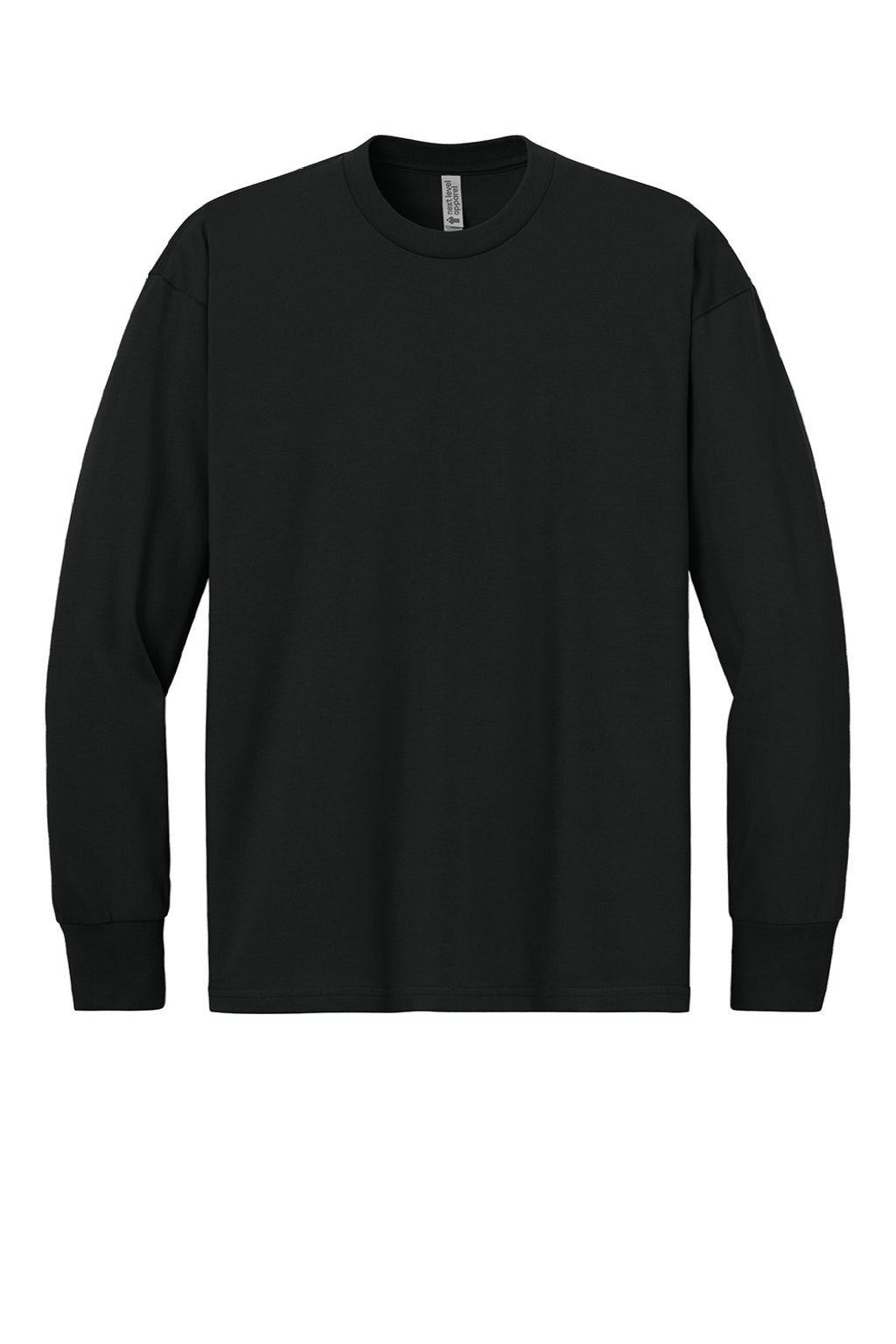 Mens Long Sleeve Crewneck T-Shirt - Black - COMING SOON