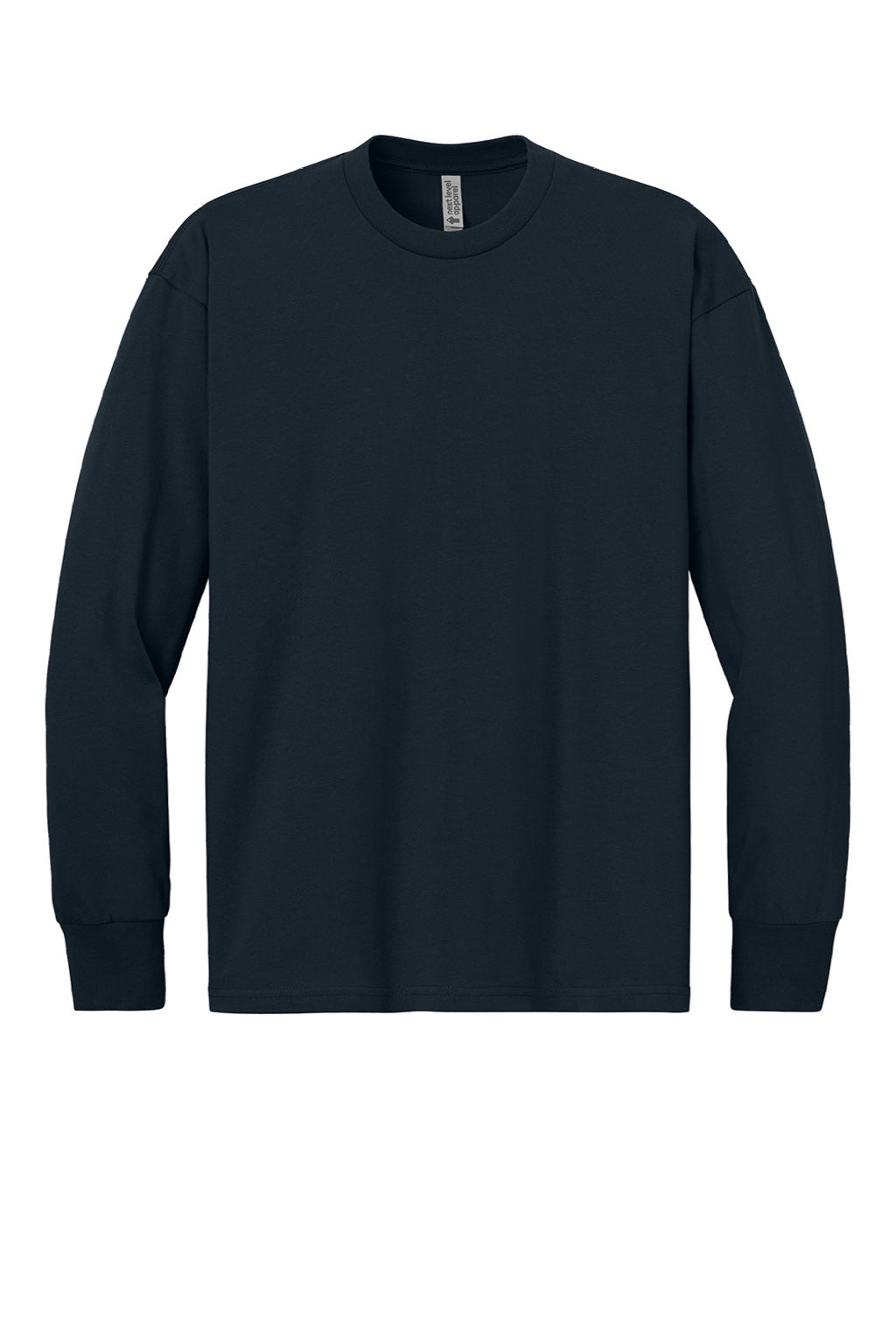 Mens Long Sleeve Crewneck T-Shirt - Midnight Navy Blue - COMING SOON