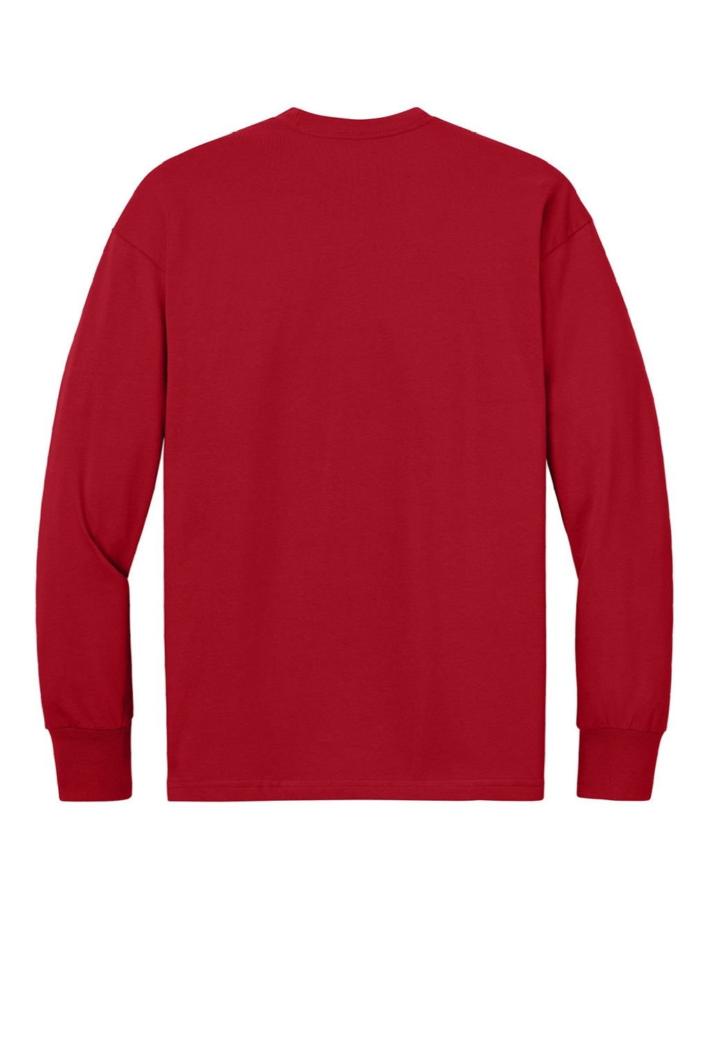 Mens Long Sleeve Crewneck T-Shirt - Red - COMING SOON