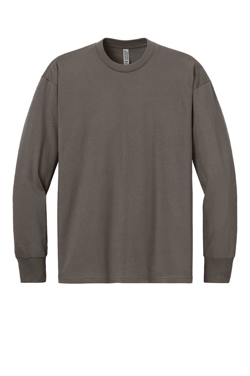 Mens Long Sleeve Crewneck T-Shirt - Shiitake Grey - COMING SOON