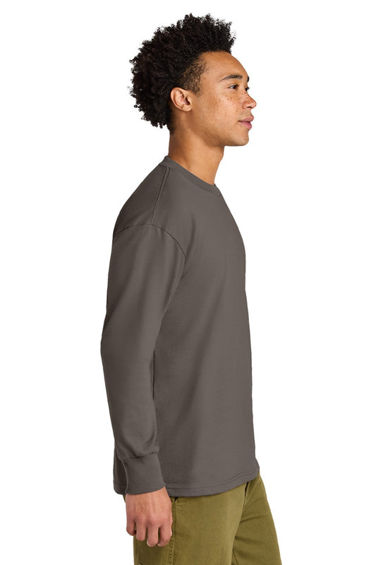 Mens Long Sleeve Crewneck T-Shirt - Shiitake Grey - COMING SOON