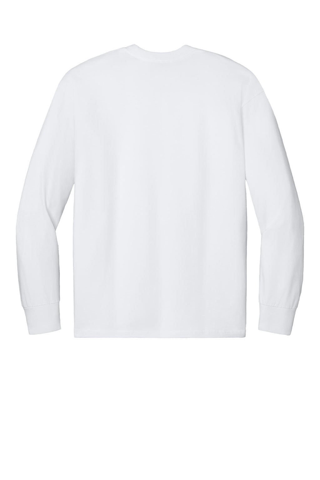 Mens Long Sleeve Crewneck T-Shirt - White - COMING SOON