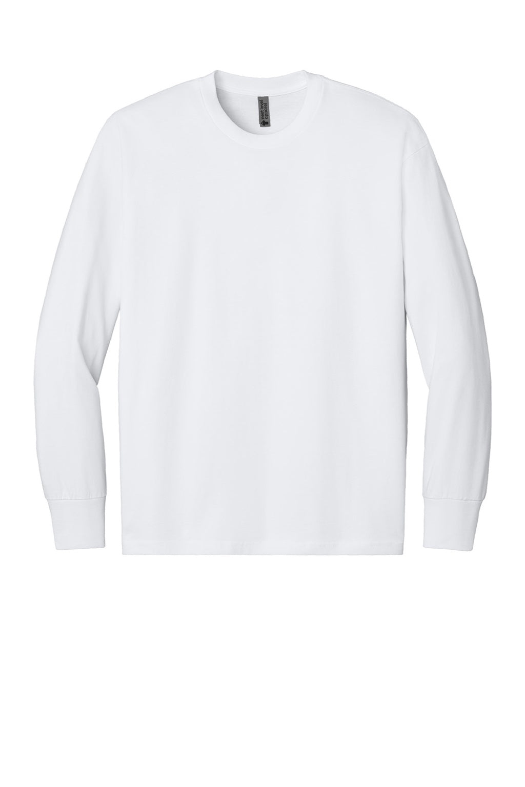 Mens Long Sleeve Crewneck T-Shirt - White - COMING SOON