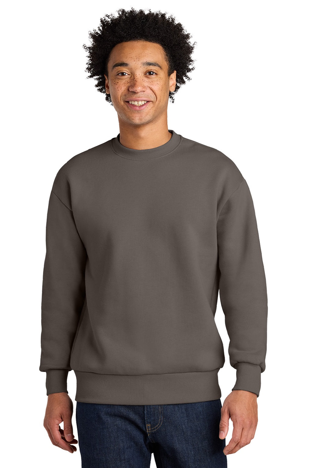 Mens Crewneck Sweatshirt - Shiitake Grey - COMING SOON