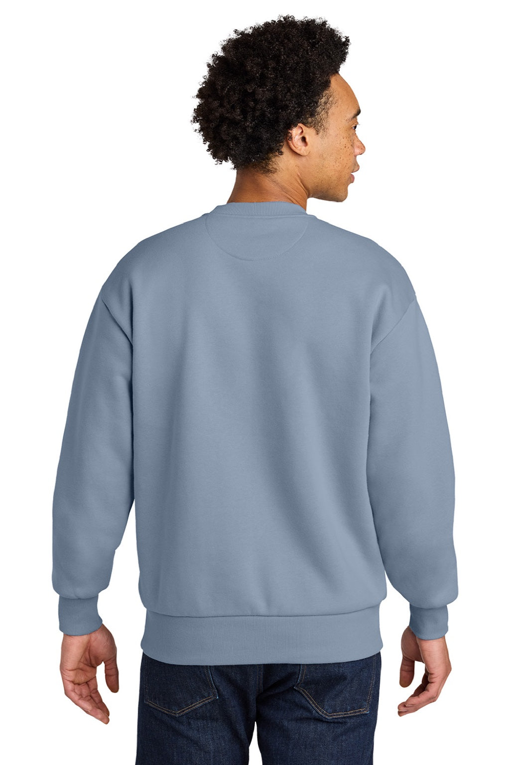 Mens Crewneck Sweatshirt - Stonewashed Denim Blue - COMING SOON