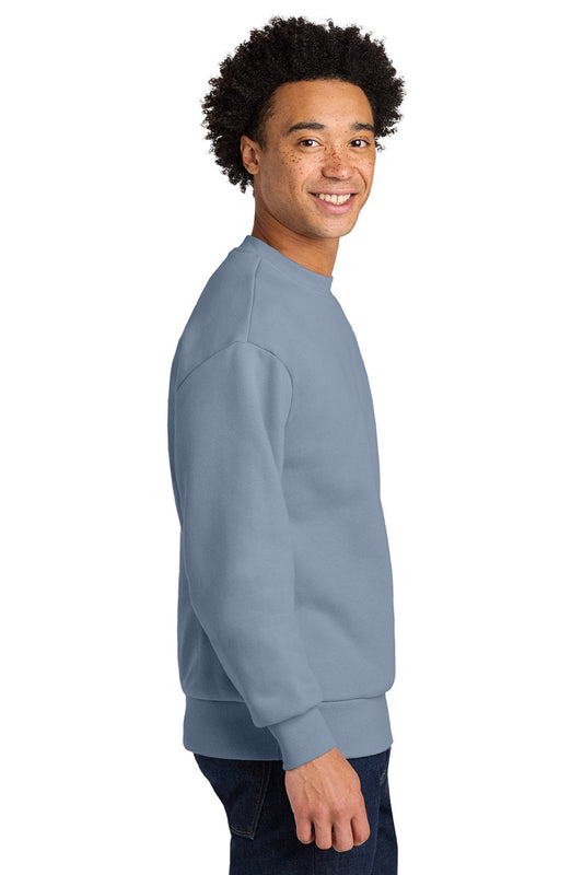 Mens Crewneck Sweatshirt - Stonewashed Denim Blue - COMING SOON