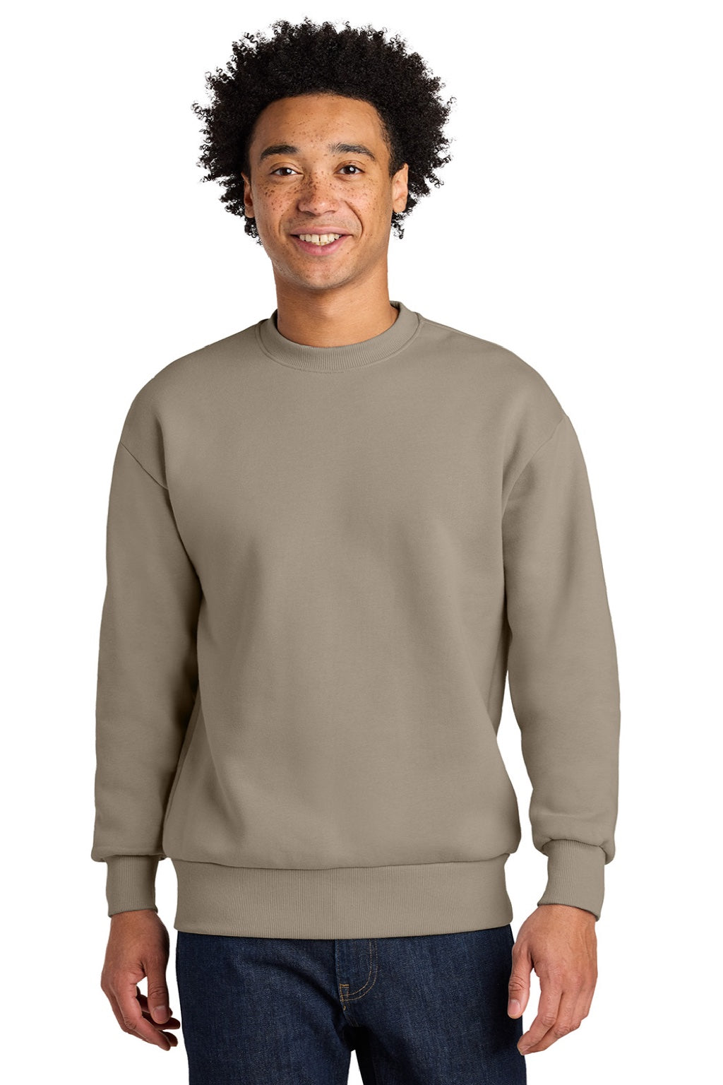 Mens Crewneck Sweatshirt - Tan - COMING SOON