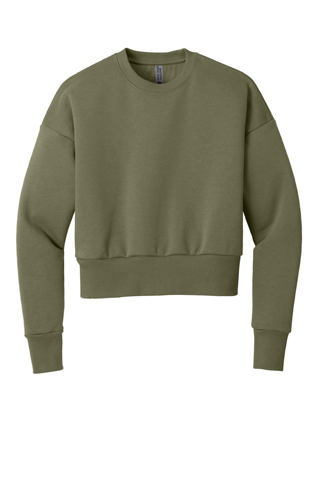 Womens Crewneck Sweatshirt - Light Olive Green - COMING SOON