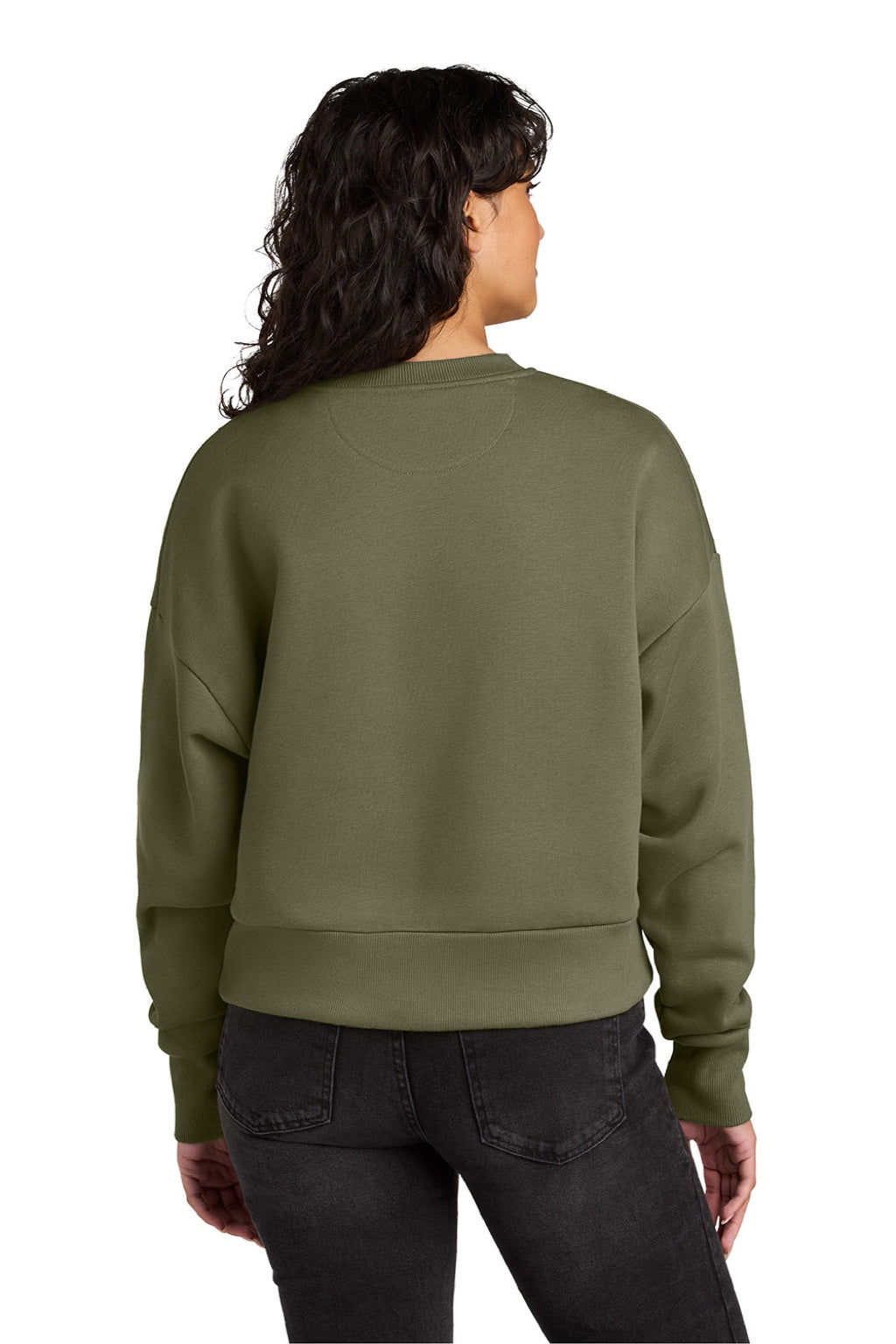 Womens Crewneck Sweatshirt - Light Olive Green - COMING SOON