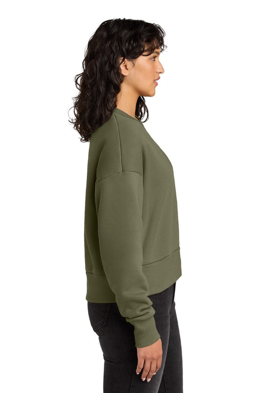 Womens Crewneck Sweatshirt - Light Olive Green - COMING SOON