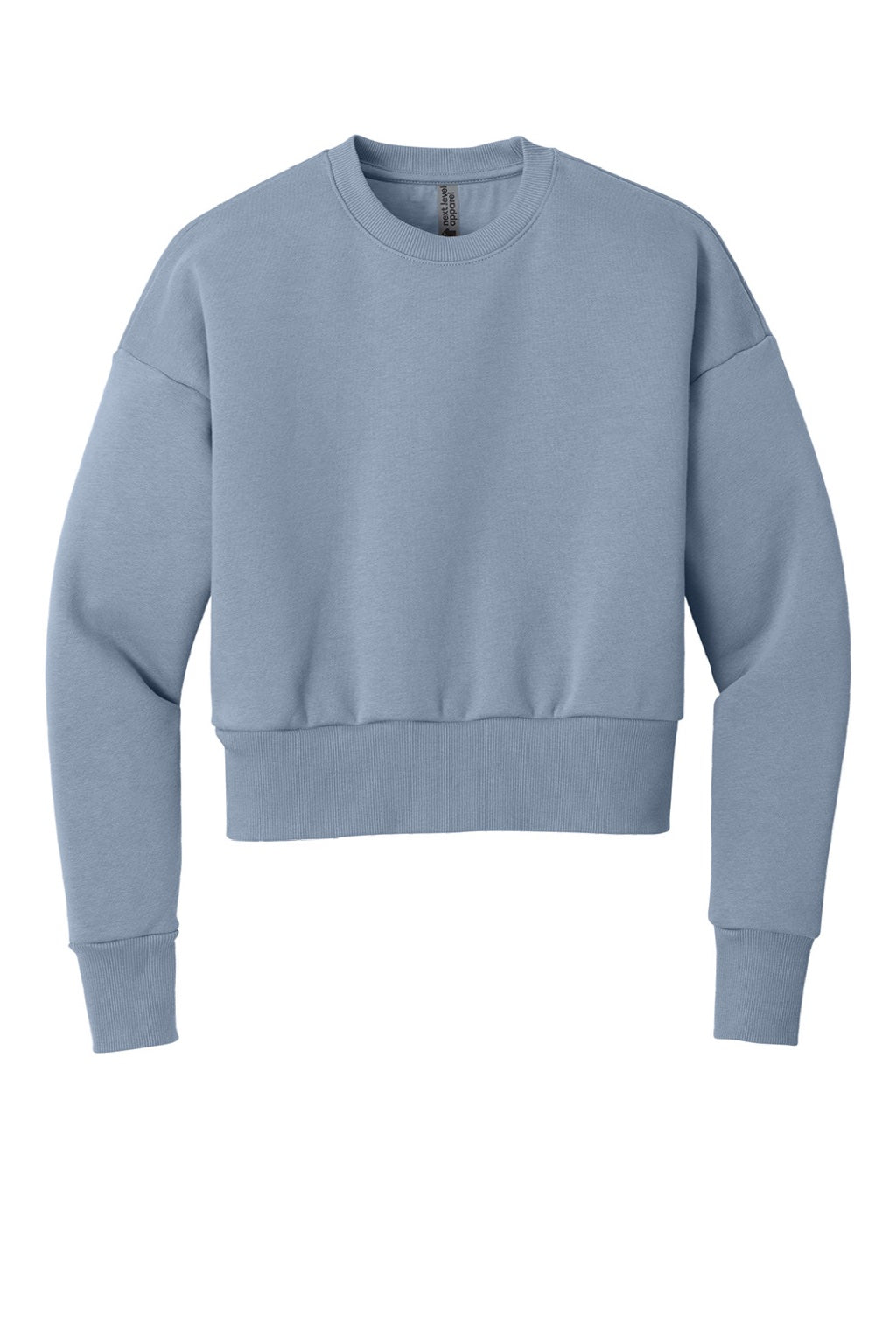 Womens Crewneck Sweatshirt - Stonewashed Denim Blue - COMING SOON