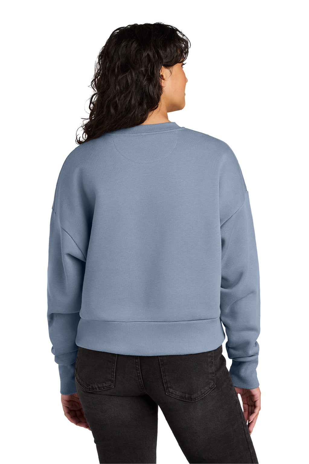 Womens Crewneck Sweatshirt - Stonewashed Denim Blue - COMING SOON
