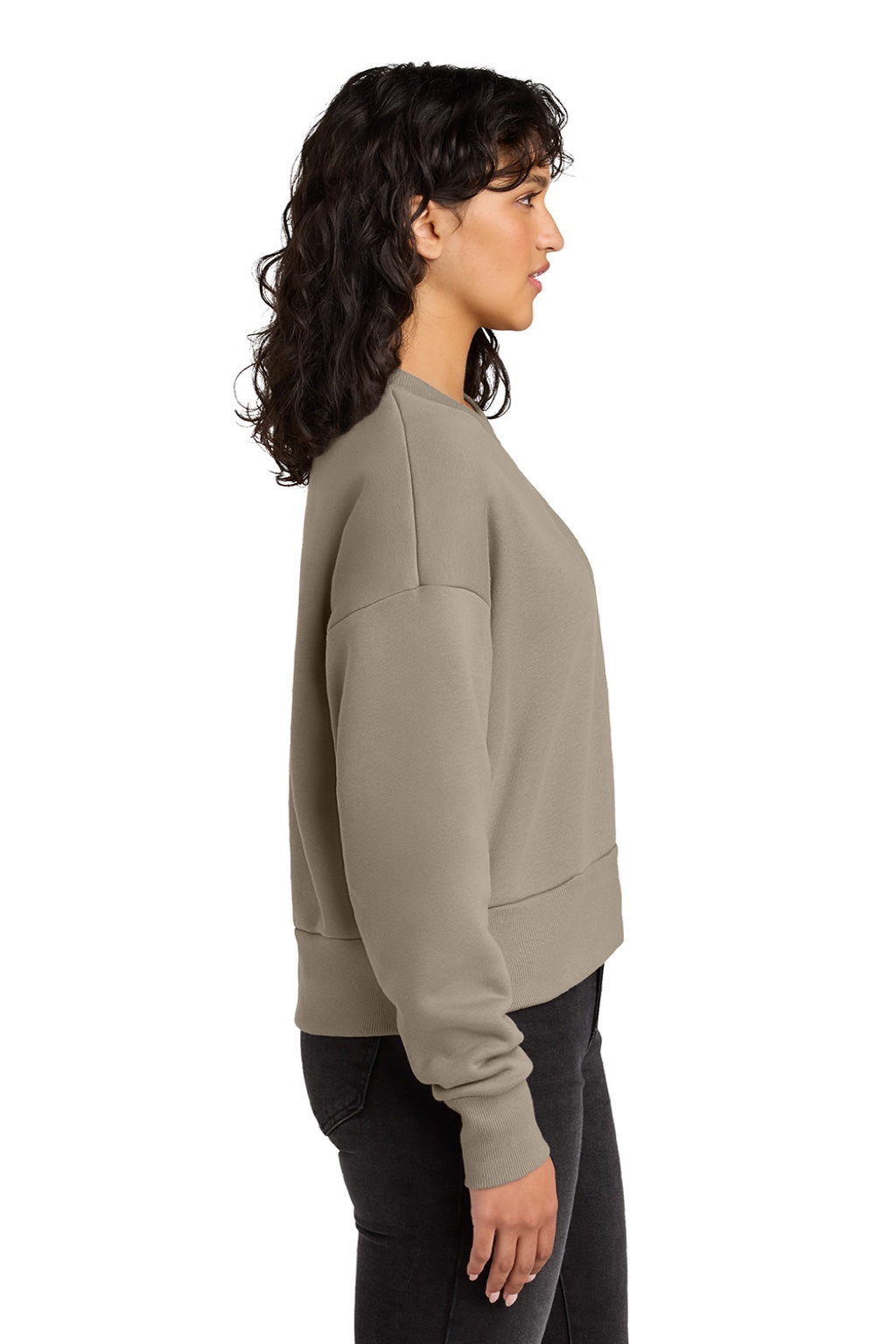 Womens Crewneck Sweatshirt - Tan - COMING SOON