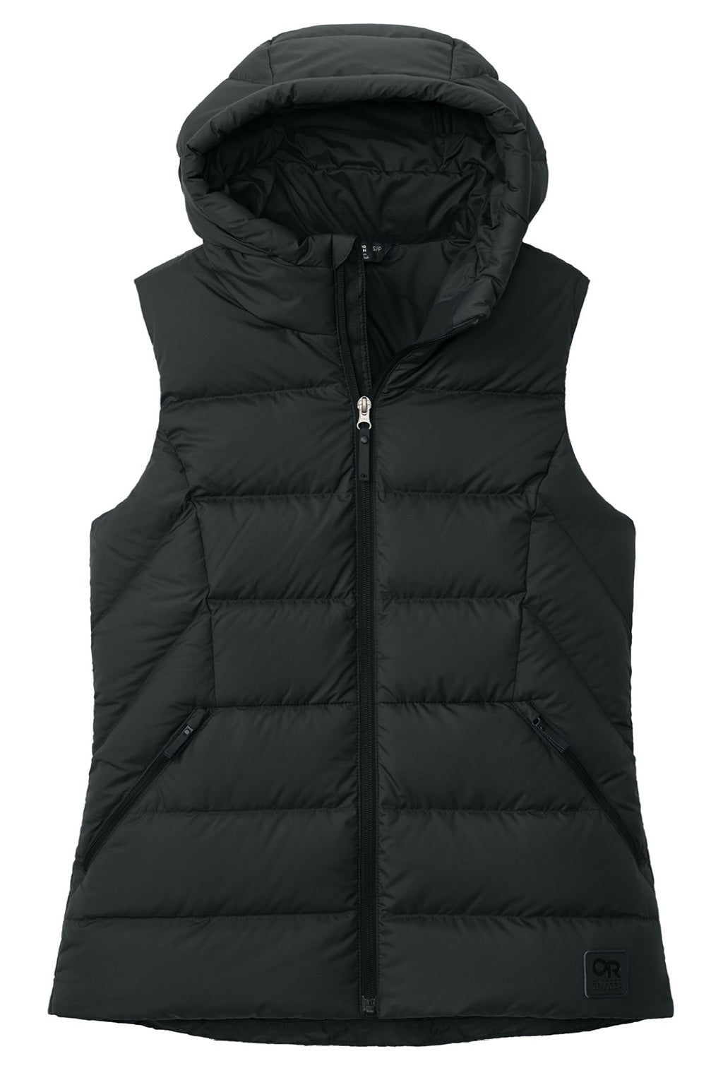 Womens Coldsnap Down Filled Full Zip Hooded Vest - Black - COMING SOON
