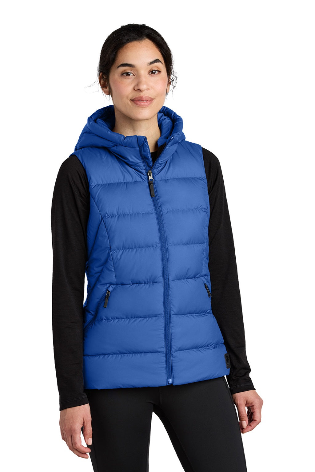 Womens Coldsnap Down Filled Full Zip Hooded Vest - Galaxy Blue - COMING SOON