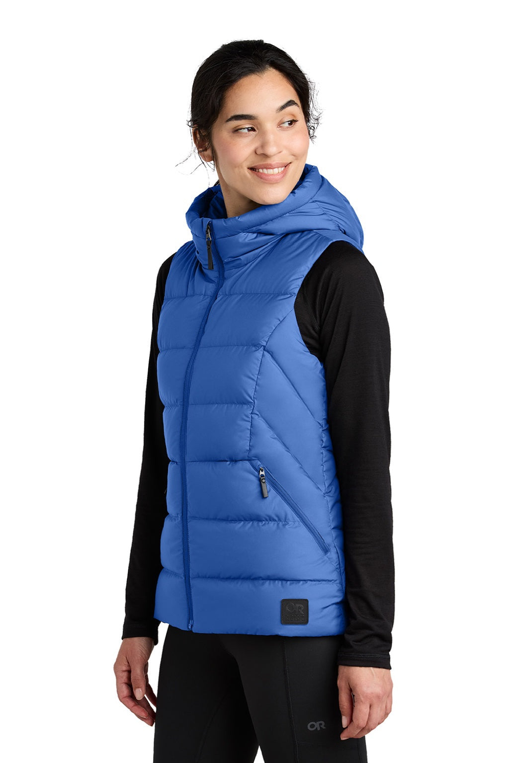 Womens Coldsnap Down Filled Full Zip Hooded Vest - Galaxy Blue - COMING SOON