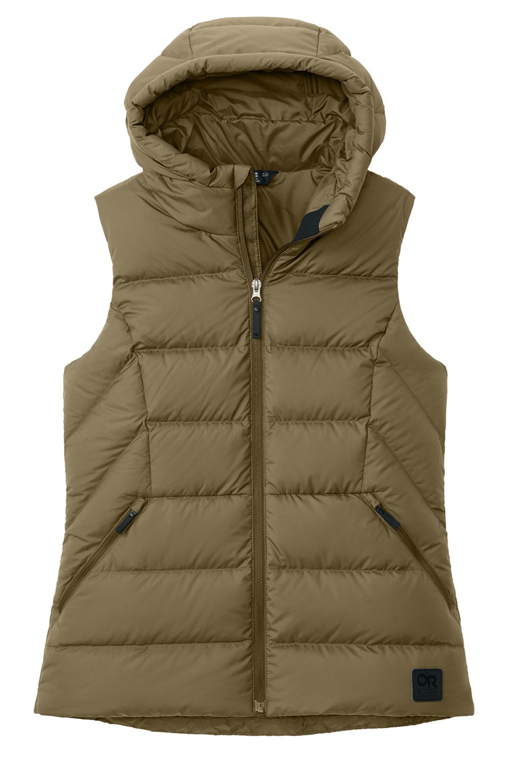 Womens Coldsnap Down Filled Full Zip Hooded Vest - Loden - COMING SOON