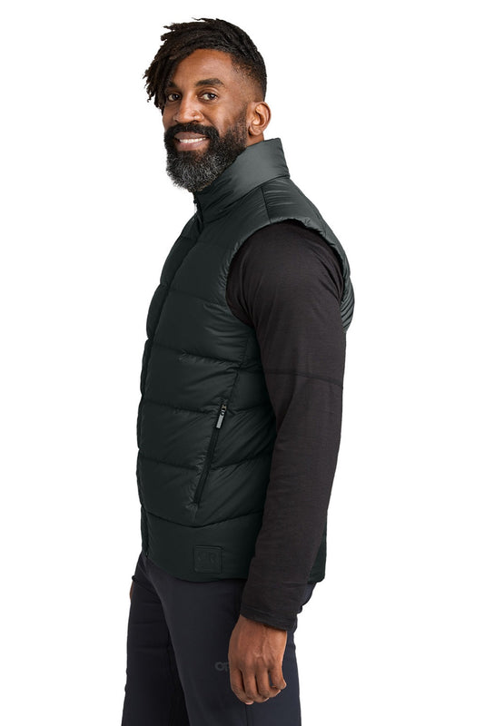 Mens Coldsnap Down Filled Full Zip Hooded Vest - Black - COMING SOON