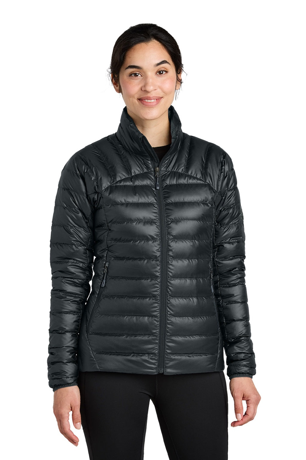 Womens 800 Tech Down Filled Full Zip Jacket - Black - COMING SOON
