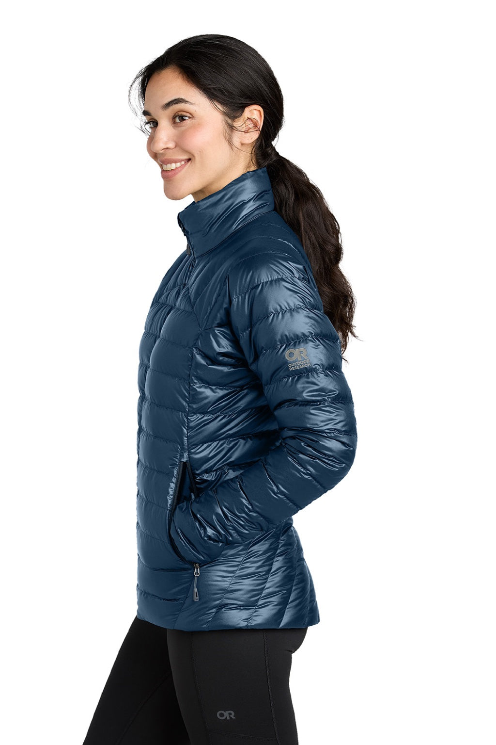 Womens 800 Tech Down Filled Full Zip Jacket - Naval Blue - COMING SOON