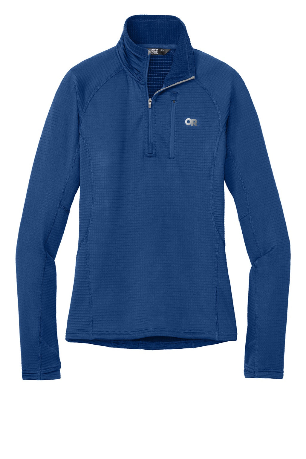 Womens Tech Grid Fleece 1/4 Zip Sweatshirt - Galaxy Blue - COMING SOON