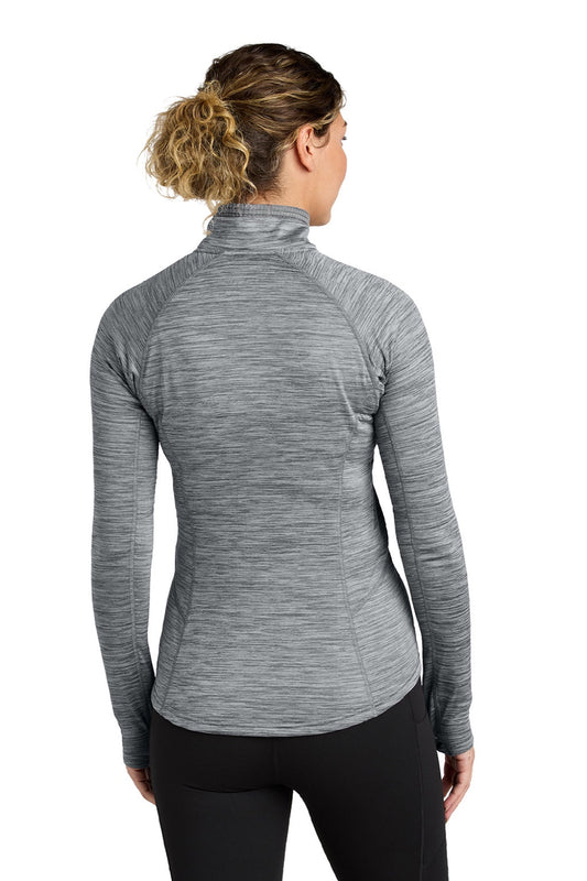 Womens Tech Grid Fleece 1/4 Zip Sweatshirt - Heather Grey - COMING SOON