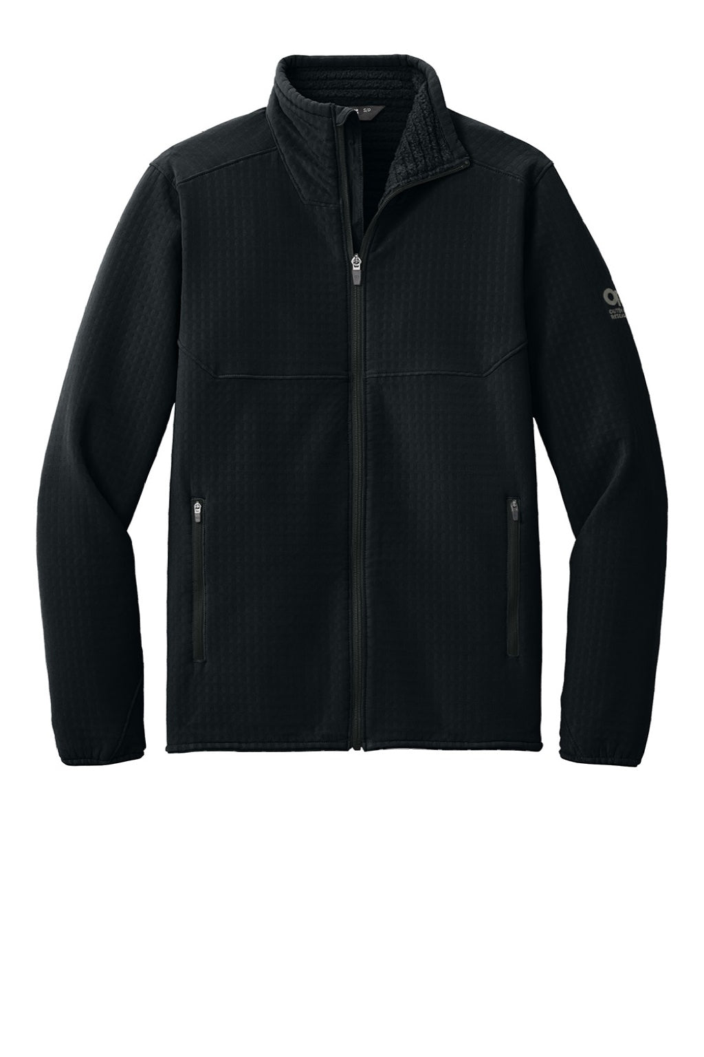 Mens Grid Soft Shell Full Zip Jacket - Black - COMING SOON