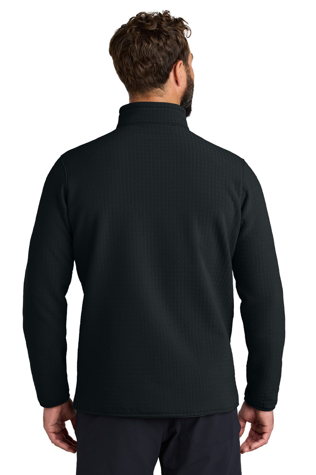 Mens Grid Soft Shell Full Zip Jacket - Black - COMING SOON