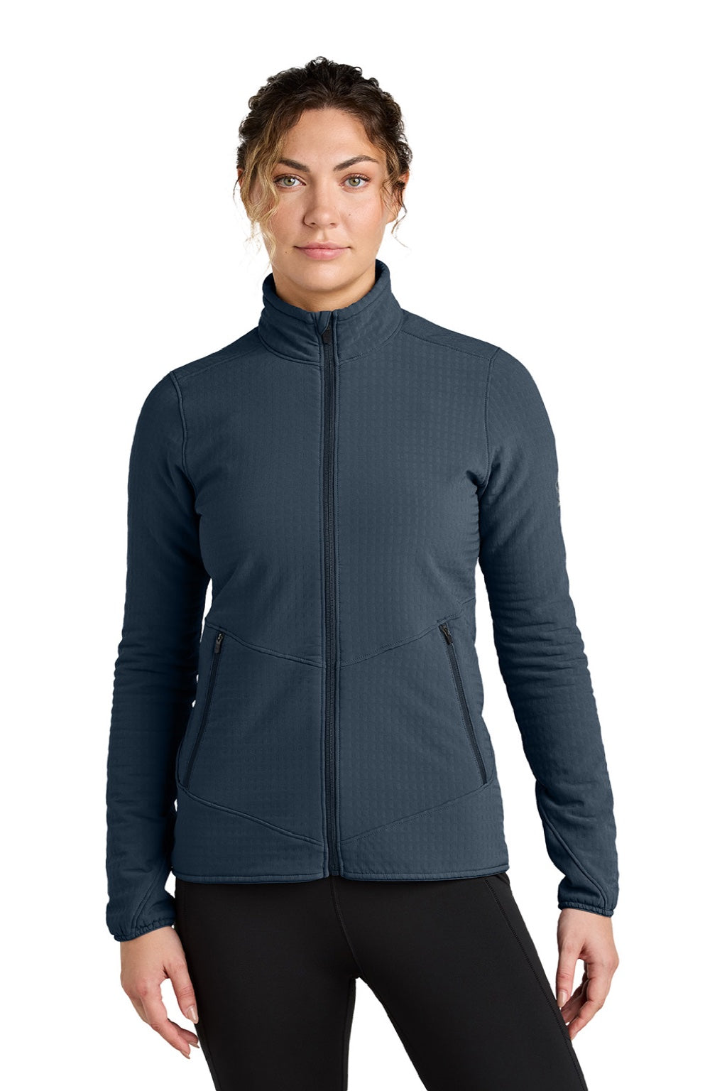 Womens Grid Soft Shell Full Zip Jacket - Naval Blue - COMING SOON