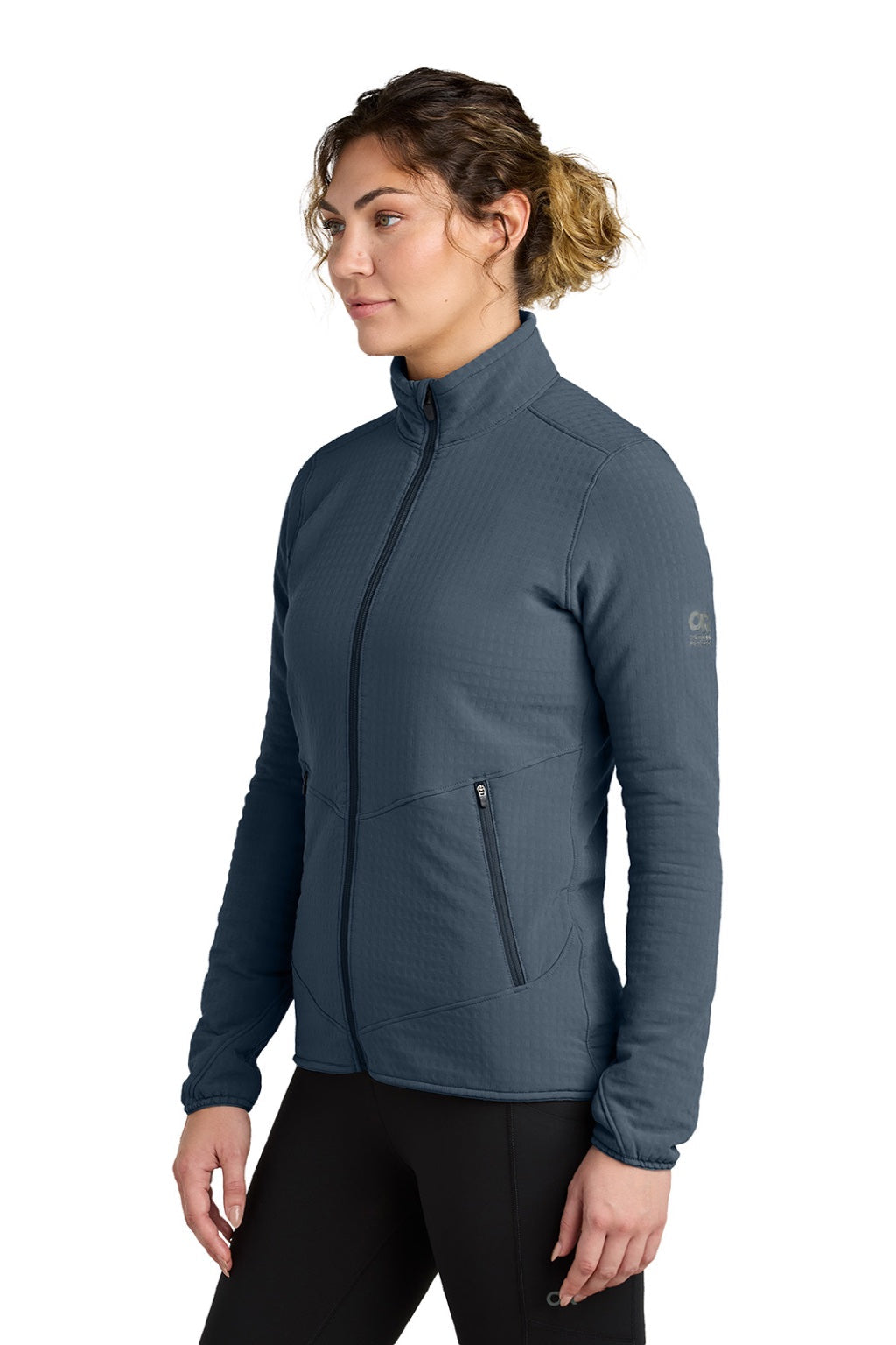 Womens Grid Soft Shell Full Zip Jacket - Naval Blue - COMING SOON