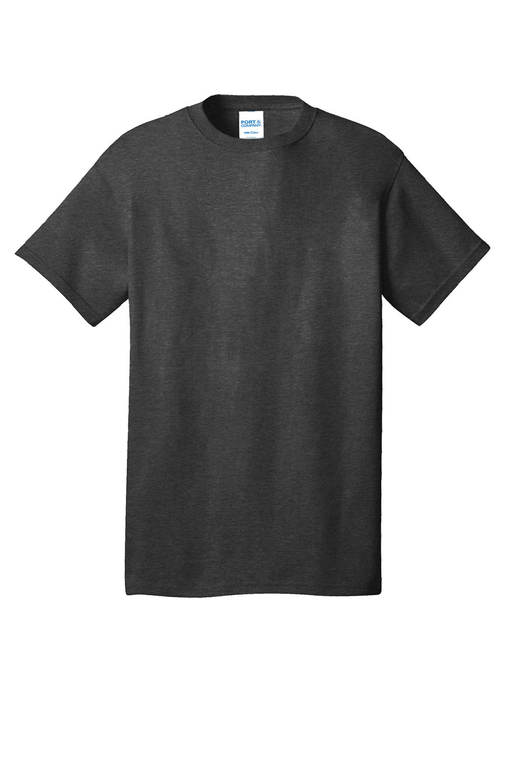 Mens Core Short Sleeve Crewneck T-Shirt - Heather Black - NEW