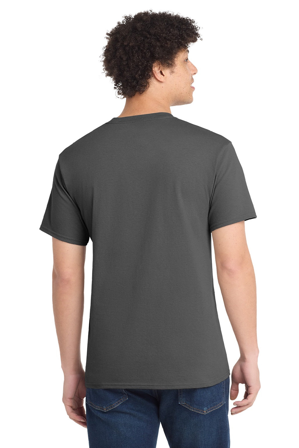 Mens Core Short Sleeve Crewneck T-Shirt - Coal Grey - NEW