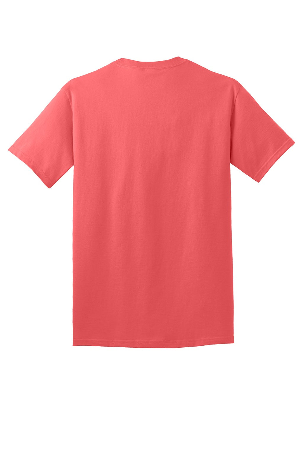 Mens Core Short Sleeve Crewneck T-Shirt - Coral - NEW