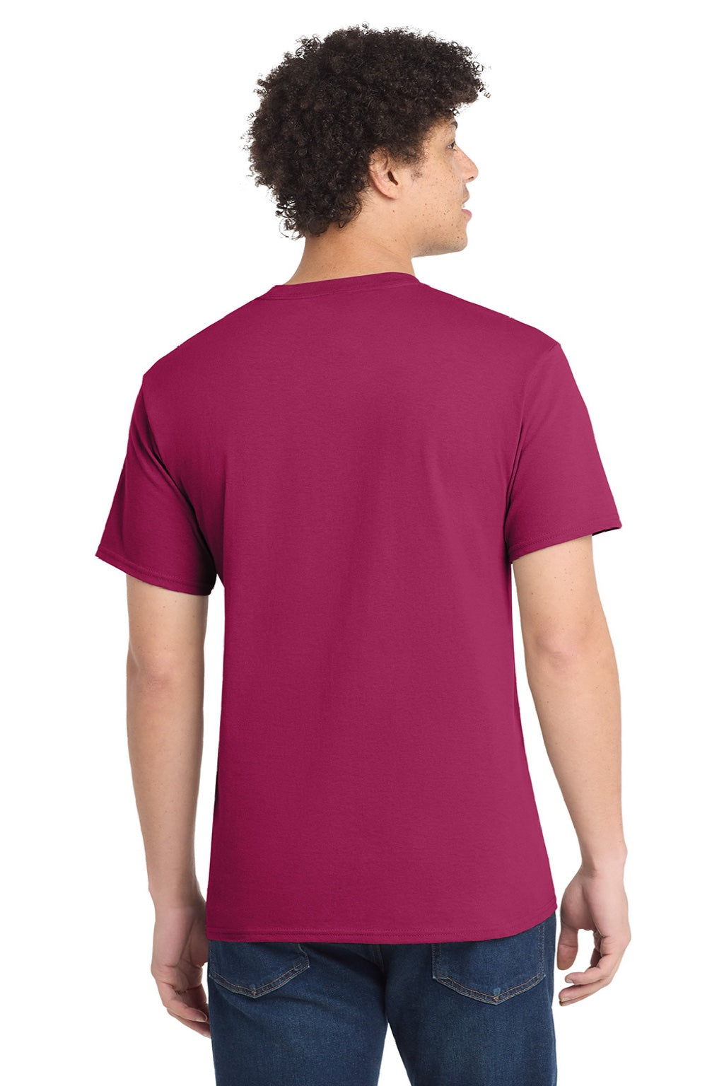 Mens Core Short Sleeve Crewneck T-Shirt - Flush Pink - NEW