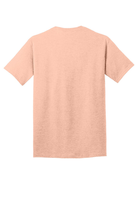 Mens Core Short Sleeve Crewneck T-Shirt - Heather Dusty Peach - NEW