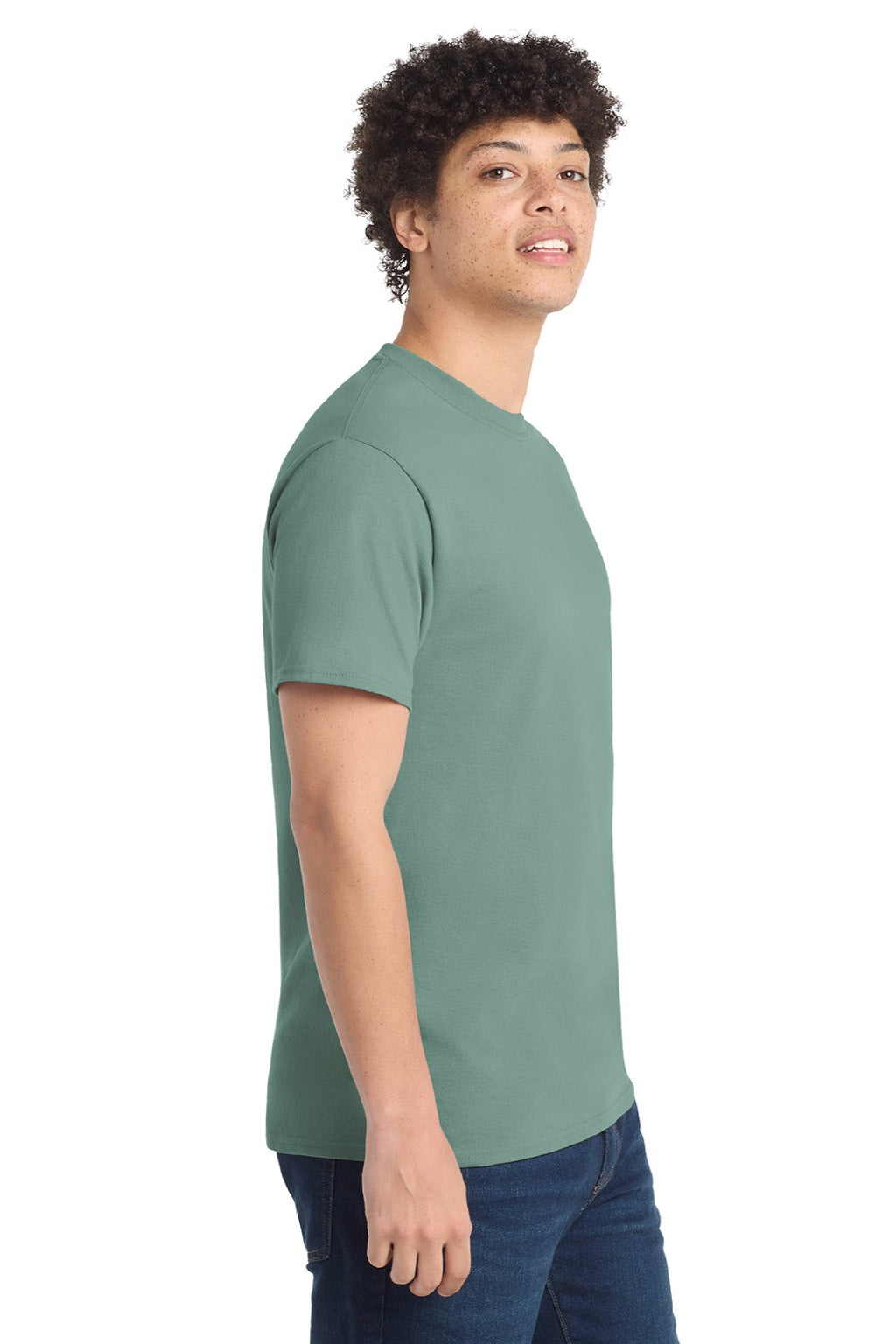 Mens Core Short Sleeve Crewneck T-Shirt - Laurel Green - NEW